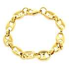 9Inches 31g 18K Solid Yellow Gold Filled Mens Bracelet Chain B017