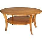 contemporary ash oval coffee table by manchester wood 224 3