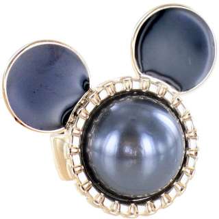 Disney Couture Mawi Mickey Mouse Grey Pearl Ring  