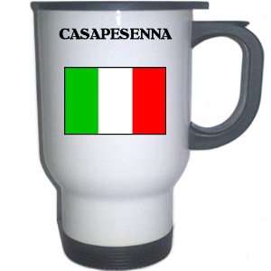  Italy (Italia)   CASAPESENNA White Stainless Steel Mug 