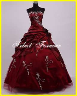 2012 In Stock A line Sweet 15 16 Beads Prom Quinceanera Gowns Dresses 