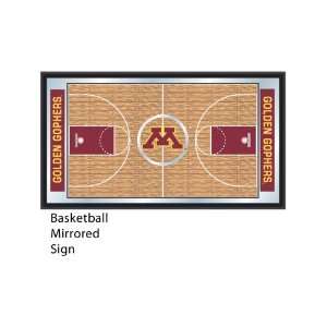 Minnesota Golden Gophers (University of) NCAA Basketball Mirrored Sign 