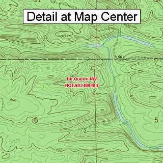 USGS Topographic Quadrangle Map   De Queen NW, Arkansas (Folded 