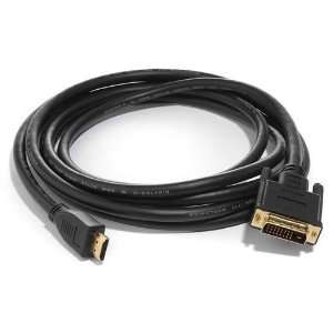  HDMI to DVI Cable Gold Plated 6ft Electronics