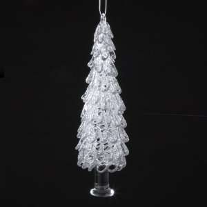  Club Pack of 24 Sparkling Spun Glass Christmas Tree 