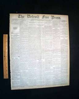 1881 JAMES A. GARFIELD Assassination Trial in Newspaper  