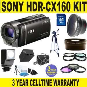  BRAND NEW SONY HDR CX160 CAMCORDER w/ .45X SUPER WIDE 