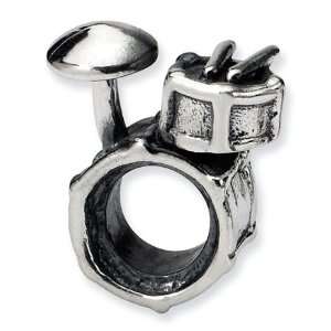    925 Sterling Silver 3/8 Drum Set Musical Jewelry Bead Jewelry