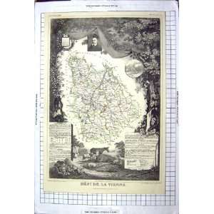   Map C1845 De La Vienne Poitier Charente Loire France