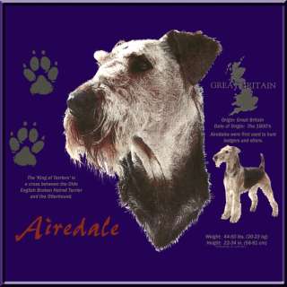 Airedale Terrier Origin Country T Shirt S 2X,3X,4X,5X  