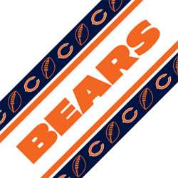 NFL CHICAGO BEARS Football Peel Stick WALL BORDER ROLL  