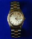 vintage mens new battery helbros quartz day date watch stainless