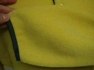 VINTAGE PATAGONIA YELLOW SNAP T FLEECE PULLOVER MENS SZ SMALL  