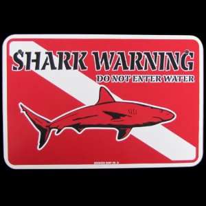  Shark Warning Scuba Diving Dive Flag Sign Do NOT Enter 