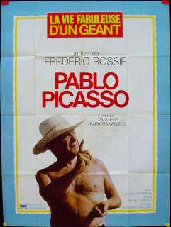 PABLO PICASSO PAINTER   Rossif / Original Poster 47x63  