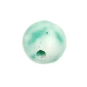 Stone Captive Bead 4mm China Jade (SOLD INDIVIDUALLY. ORDER TWO FOR A 