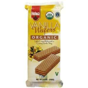 Helwa Organic Cookie Wafers, Vanilla, 12 ct, 12 ct (Quantity of 3)