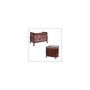 DaVinci Reagan 4 in 1 Convertible Crib Nursery Set w/ Toddler Rail in 