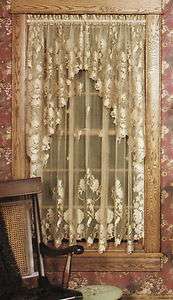Curtain Panel   Heritage Lace   Windsor   Antique   60 x 63  