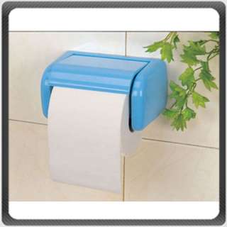 Plastic Blue Toilet Convenient Paper Roll Holder New  
