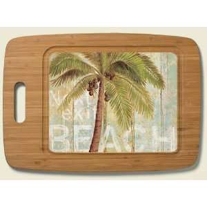   Beach Palm Tree Theme Kitchen Bamboo Cutting Board