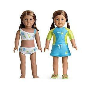  American Girl 2 in 1 Surf Swimsuit MyAG for 18 Doll 