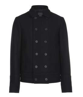 Phonic Pea Coat, Men, Outerwear, AllSaints Spitalfields