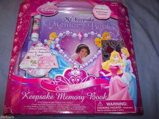 Disney PRINCESS 33 pc KEEPSAKE MEMORY BOOK   GREAT KIT  