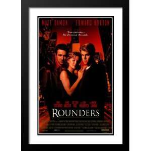  Rounders 20x26 Framed and Double Matted Movie Poster 