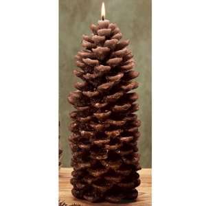  DecoGlow Pine Cone Candle, Large (Set of 2)