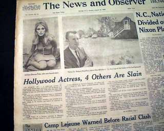   FAMILY Sharon Tate & More Hollywood MURDERS Photo Newspaper  