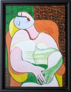 after) PICASSO   LADY IN A CHAIR by PEE GEE (Dutch)  