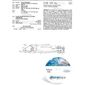  NEW Patent CD for GRAIN LIFTER FOR GRAIN CUTTING 