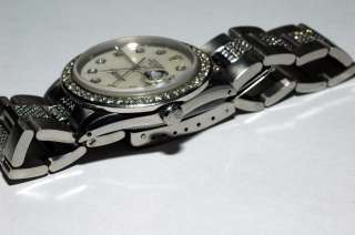 rolex oyster perpetual date with diamonds Model 15010  