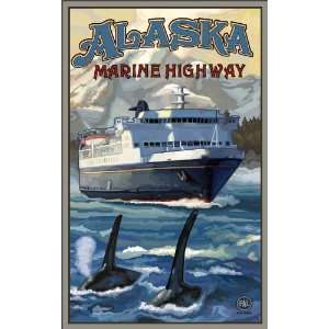  Northwest Art Mall Alaska Marine Highway Artwork by Paul A 