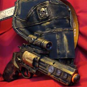 Steampunk gothic Gun Holster Belt Victorian Pirate LARP  