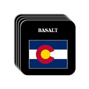 US State Flag   BASALT, Colorado (CO) Set of 4 Mini Mousepad Coasters
