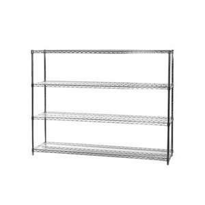  Industrial Wire Shelving Unit with 4 Shelves   24d x 54h 