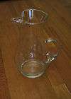 PRINCESS HOUSE Small Glass PITCHER Etched HERITAGE Milk  