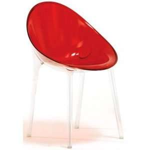   . Impossible Chair Transparent Red by Philippe Starck