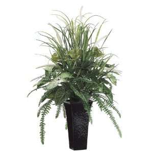 43hx30wx30l Foxtail/Grass/Fern in Ceramic Vase Two Tone Green 