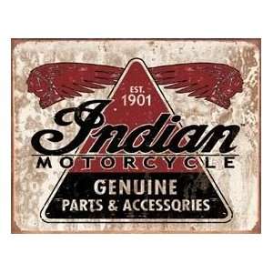  Indian Genuine Parts Tin Sign Automotive