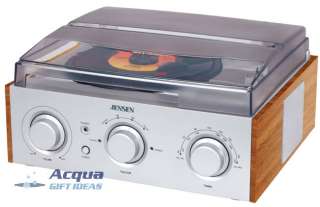 Record Player Radio Turntable AM FM LP 33 45 78 w/ Speakers, Audio 