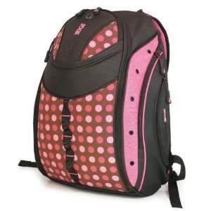    Womens Pink Polka Dot Express Laptop Backpack