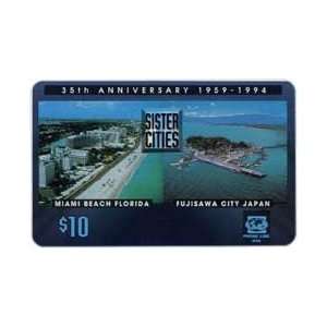   Card $10. Sister Cities Miami Beach, FL. & Fujisawa City, Japan