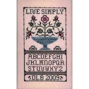  Live Simply (cross stitch) Arts, Crafts & Sewing