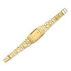14K SEIKO LASALLE WATCH WITH NATURAL GOLD NUGGET BAND ALL GOLD 40.7 