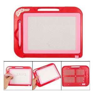    Red Pink Plastic Frame Magnetic Writing Drawing Board Toys & Games