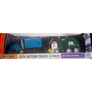 Matchbox City Action Truck 2 pack Garbage Truck / Dump Truck Set