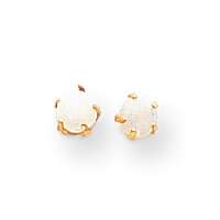 New 14k Gorgeous Gold Opal Screwback Post Earrings  
